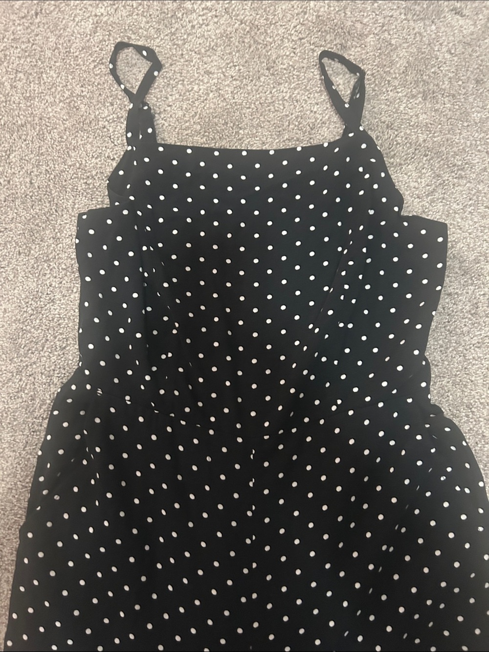 Old navy Black Polka Dot Wide-Leg Jumpsuit - Picture 2 of 5